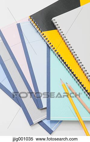 Pencils and notebooks View Large Photo Image Stock Photography - Pencils and notebooks. Fotosearch