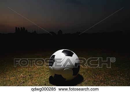 Soccer ball on soccer field View Large Photo Image Stock Photography - Soccer ball on soccer field. Fotosearch