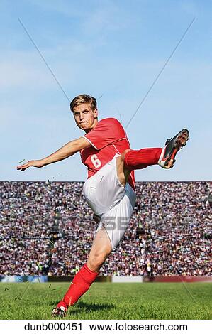 Soccer Player Kicking View Large Photo Image Stock Image - Soccer Player Kicking. Fotosearch