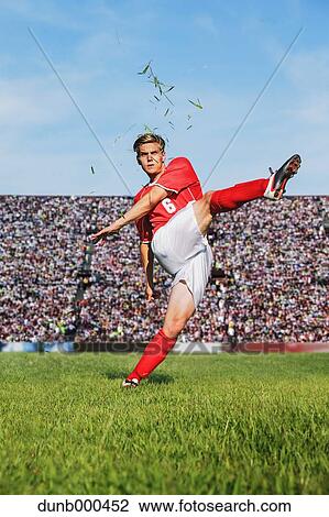 Soccer Player Kicking View Large Photo Image Stock Image - Soccer Player Kicking. Fotosearch