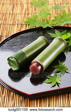 Stock Photo - Soft Adzuki Bean Jelly. Fotosearch
