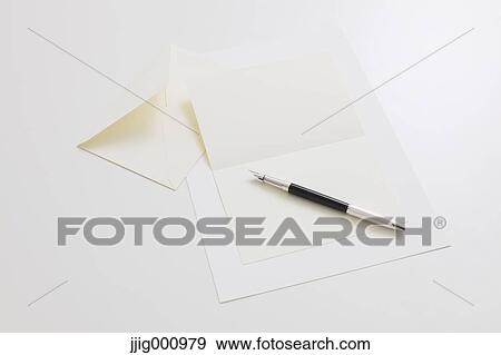 Stationery and fountain pen View Large Photo Image Stock Photo - Stationery and fountain pen . Fotosearch