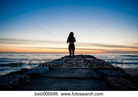 Young Girl Running On A Pier View Large Photo Image Stock Photography - Young Girl Running On A Pier. Fotosearch
