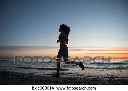 Young Girl Running On The Beach View Large Photo Image Picture - Young Girl Running On The Beach. Fotosearch
