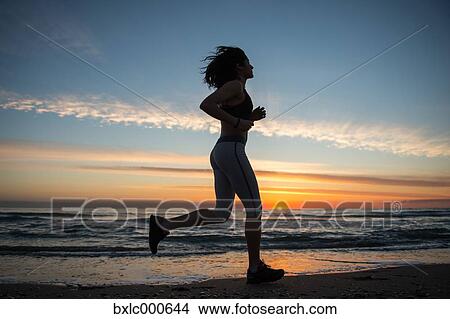 Young Girl Running On The Beach View Large Photo Image Picture - Young Girl Running On The Beach. Fotosearch