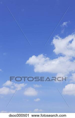 Blue sky with clouds View Large Photo Image Stock Image - Blue sky with clouds. Fotosearch