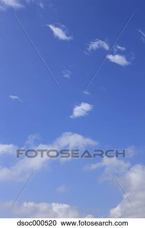 Blue sky with clouds View Large Photo Image Stock Image - Blue sky with clouds. Fotosearch