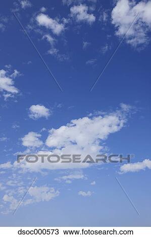 Blue sky with clouds View Large Photo Image Stock Image - Blue sky with clouds. Fotosearch