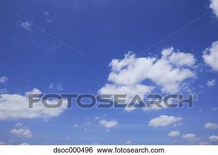 Stock Photograph - Blue sky with clouds. Fotosearch