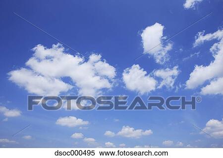 Stock Photography - Blue sky with clouds. Fotosearch