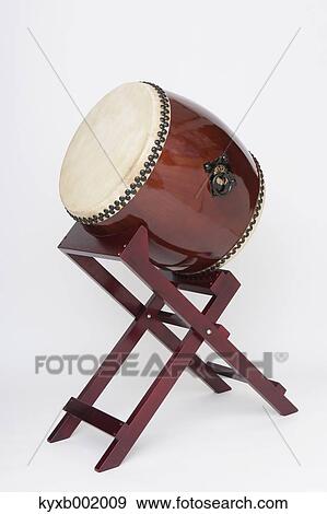 Japanese Taiko Drum View Large Photo Image Stock Photo - Japanese Taiko Drum. Fotosearch