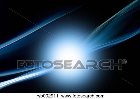 Stock Image - Light waves. Fotosearch