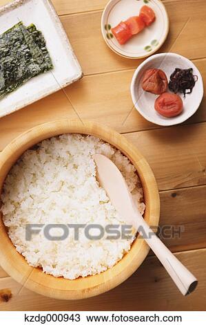 Onigiri rice balls ingredients View Large Photo Image Stock Image - Onigiri rice balls ingredients. Fotosearch