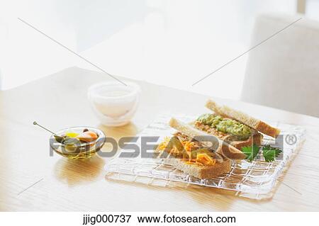 Pickled vegetables and sandwiches View Large Photo Image Stock Photo - Pickled vegetables and sandwiches. Fotosearch