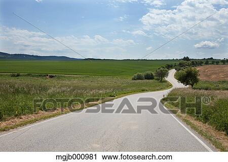 Road in the countryside View Large Photo Image Stock Image - Road in the countryside. Fotosearch