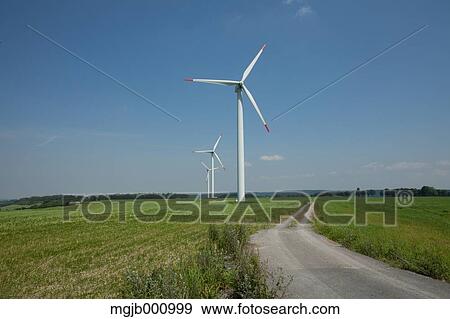 Wind turbines View Large Photo Image Stock Photo - Wind turbines. Fotosearch