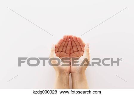 Young Japanese woman with open hands View Large Photo Image Stock Photo - Young Japanese woman with open hands. Fotosearch