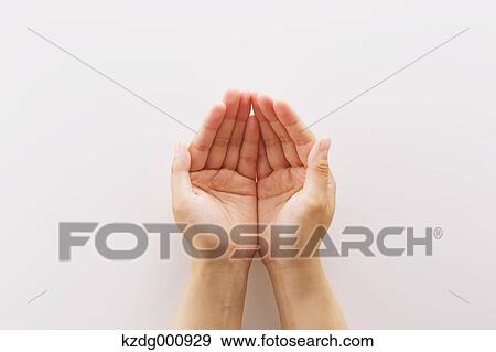 Young Japanese woman with open hands View Large Photo Image Stock Photo - Young Japanese woman with open hands. Fotosearch
