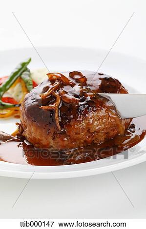 Stock Photo - Burger steak. Fotosearch