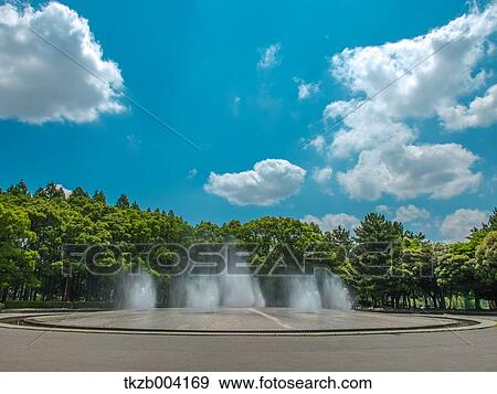 Stock Photo - Fountain Square, Aichi Prefecture, Japan. Fotosearch