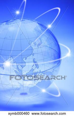 Stock Image - Glass globe. Fotosearch