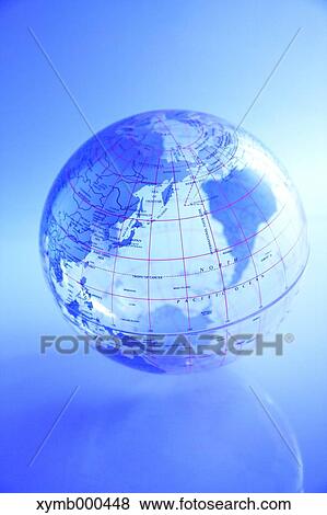 Glass globe View Large Photo Image Stock Photo - Glass globe. Fotosearch
