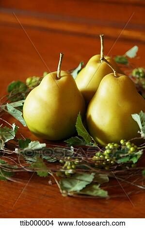 Pears on a table View Large Photo Image Picture - Pears on a table. Fotosearch