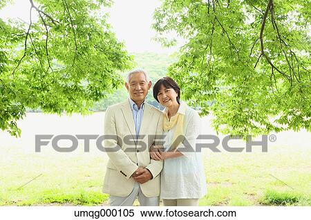 Senior adult Japanese couple in a park View Large Photo Image Stock Photography - Senior adult Japanese couple in a park. Fotosearch