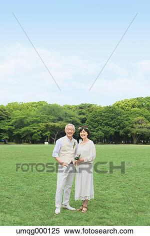 Senior adult Japanese couple in a park View Large Photo Image Stock Photography - Senior adult Japanese couple in a park. Fotosearch