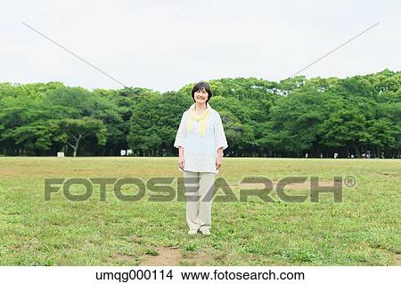 Senior adult Japanese woman in a park View Large Photo Image Picture - Senior adult Japanese woman in a park. Fotosearch