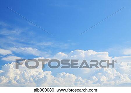 Stock Image - Sky with clouds. Fotosearch