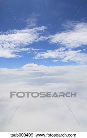 Sky with clouds View Large Photo Image Stock Photo - Sky with clouds. Fotosearch