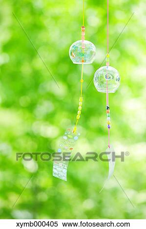 Stock Photography - Wind chimes in a park. Fotosearch