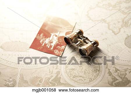 Antique Binoculars View Large Photo Image Stock Photo - Antique Binoculars. Fotosearch