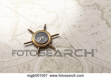 Antique Compass View Large Photo Image Stock Photo - Antique Compass. Fotosearch