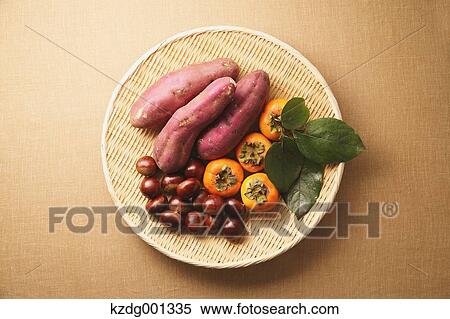 Stock Photography - Autumn fruits and vegetables. Fotosearch