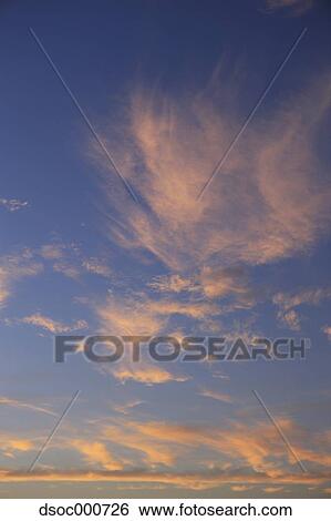 Blue sky with clouds View Large Photo Image Stock Photograph - Blue sky with clouds. Fotosearch