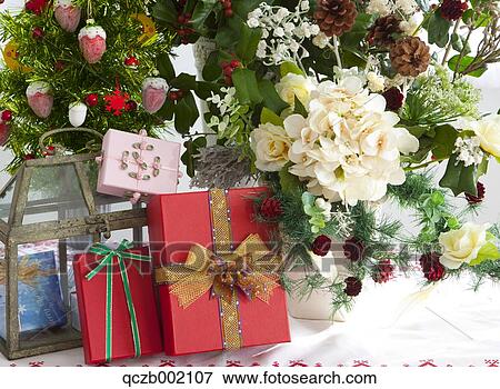 Stock Photo - Christmas Tree And Presents. Fotosearch