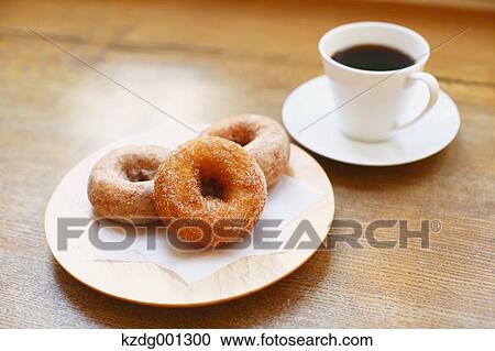 Coffee And Donuts View Large Photo Image Stock Image - Coffee And Donuts. Fotosearch