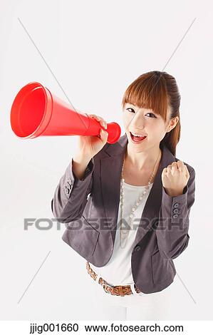 Half length portrait of Japanese young businesswoman against white background View Large Photo Image Stock Image - Half length portrait of Japanese young businesswoman against white background. Fotosearch