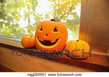 Stock Image - Halloween Pumpkins. Fotosearch