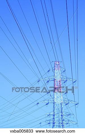 High Voltage Steel Tower View Large Photo Image Stock Image - High Voltage Steel Tower. Fotosearch