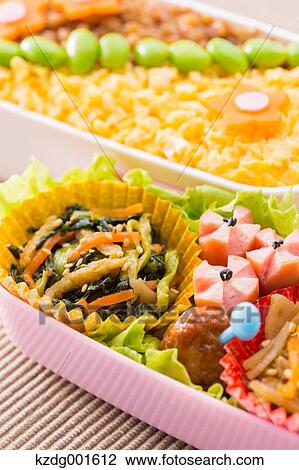 Japanese style bento lunch box View Large Photo Image Stock Image - Japanese style bento lunch box. Fotosearch