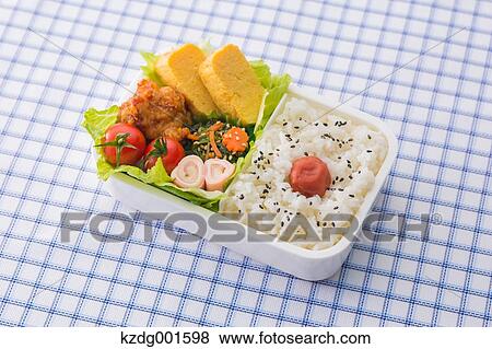 Stock Photo - Japanese style bento lunch box. Fotosearch