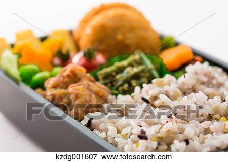 Stock Photo - Japanese style bento lunch box. Fotosearch