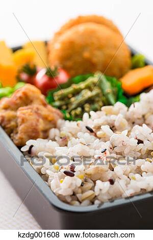 Japanese style bento lunch box View Large Photo Image Stock Photo - Japanese style bento lunch box. Fotosearch