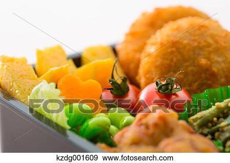 Japanese style bento lunch box View Large Photo Image Stock Photo - Japanese style bento lunch box. Fotosearch