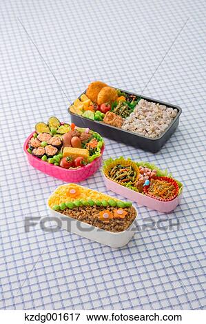 Stock Photo - Japanese style bento lunch box. Fotosearch