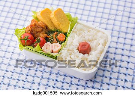 Japanese style bento lunch box View Large Photo Image Stock Photography - Japanese style bento lunch box. Fotosearch