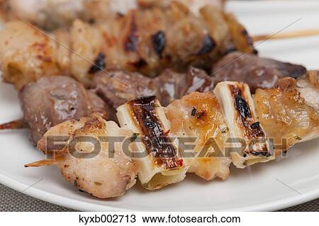 Japanese style yakitori View Large Photo Image Stock Image - Japanese style yakitori. Fotosearch